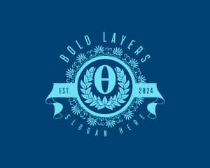 Premium Greek Theta logo design