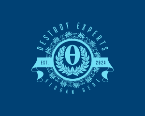 Premium Greek Theta logo design