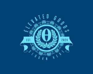 Premium Greek Theta logo design