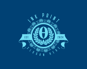 Premium Greek Theta logo design