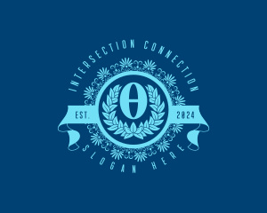 Premium Greek Theta logo design