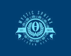 Premium Greek Theta logo design