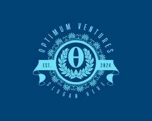 Premium Greek Theta logo design