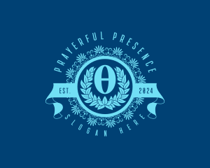 Premium Greek Theta logo design