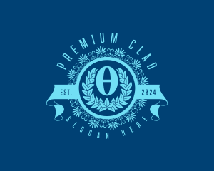 Premium Greek Theta logo design