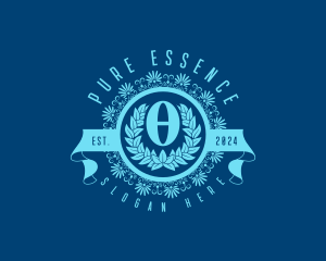 Premium Greek Theta logo design