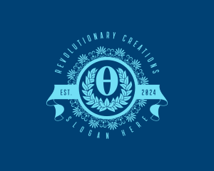 Premium Greek Theta logo design