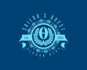 Premium Greek Theta logo design