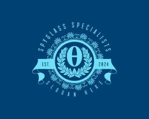 Premium Greek Theta logo design