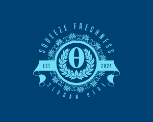 Premium Greek Theta logo design