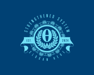 Premium Greek Theta logo design