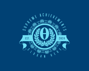 Premium Greek Theta logo design