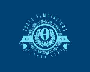 Premium Greek Theta logo design