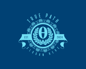 Premium Greek Theta logo design