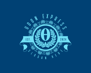 Premium Greek Theta logo design