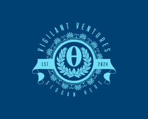 Premium Greek Theta logo design