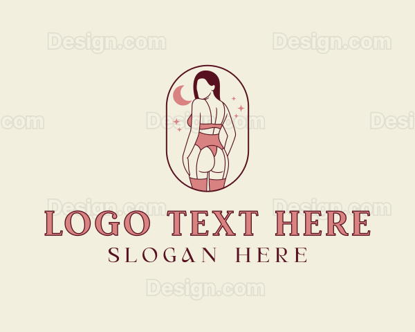 Woman Lingerie Fashion Logo