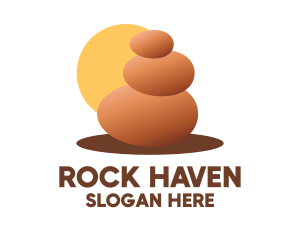 Stacked Stone View  logo design