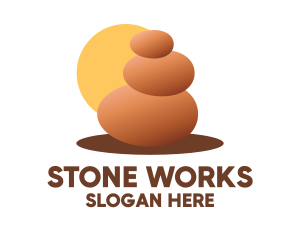 Stacked Stone View  logo design