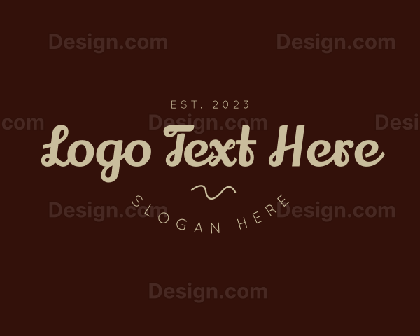 Quirky Cursive Wordmark Logo