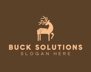 Wild Deer Animal logo design