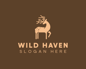 Wild Deer Animal logo design