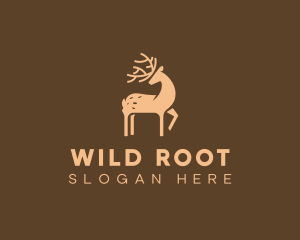 Wild Deer Animal logo design