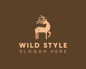 Wild Deer Animal logo design