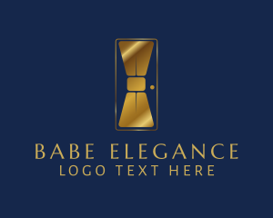 Elegant Bowtie Door logo design