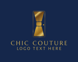 Elegant Bowtie Door logo design