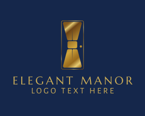 Elegant Bowtie Door logo design