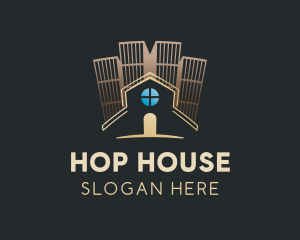 House Building Residence logo design