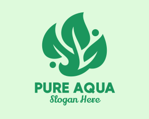 Spa Massage Herbal logo design