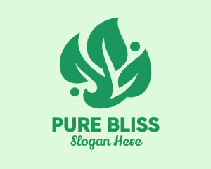 Spa Massage Herbal logo design