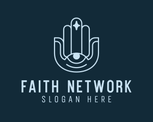 Hamsa Hand Faith logo