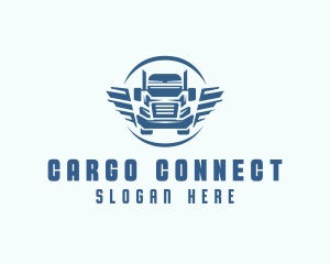 Wings Trucking Cargo Shipping logo design