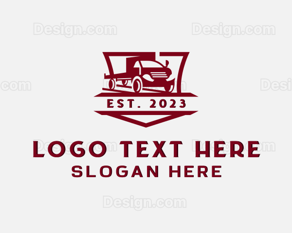 Trailer Truck Logistic Logo