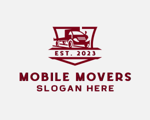 Trailer Truck Logistic logo design