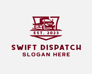 Trailer Truck Logistic logo design