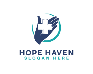 Medical Hand Cross Logo