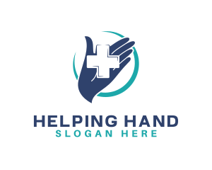 Medical Hand Cross logo design