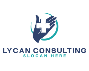 Medical Hand Cross logo design