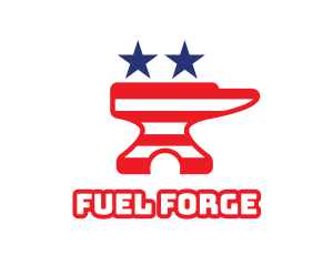 Iron Anvil Patriotic logo design