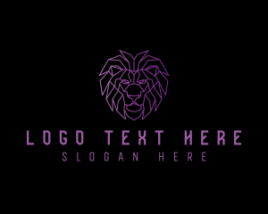 Geometric Lion Business logo