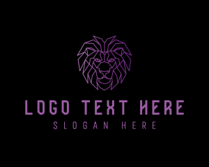 Geometric Lion Business logo