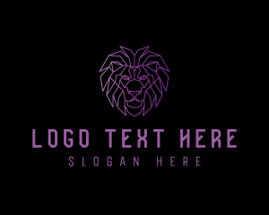 Geometric Lion Business Logo