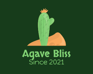 Desert Cactus Plant logo