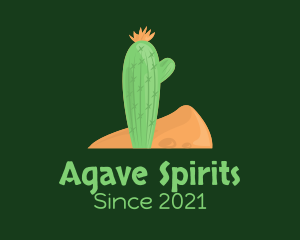 Desert Cactus Plant logo design