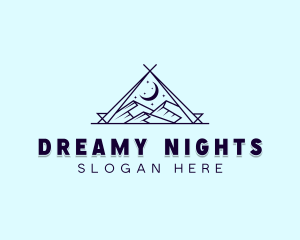 Night Mountain Camping  logo design