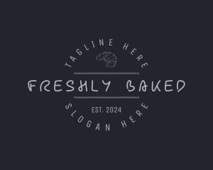 Bakery Croissant Business logo design